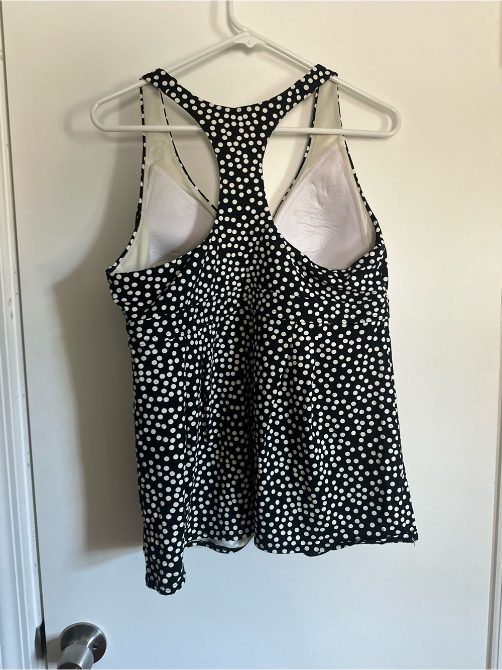 Lands End Black and White Polka Dot Women's Swim - Picture 2 of 3